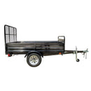 DK2 5FT X 7FT SINGLE AXLE UTILITY TRAILER KIT WITH DRIVE UP GATE - BLACK