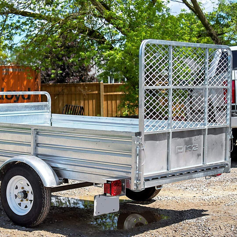 DK2 5FT X 7FT SINGLE AXLE UTILITY TRAILER KIT WITH DRIVE UP GATE - GALVANIZED MMT5X7G-DUG