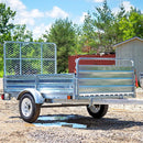 DK2 5FT X 7FT SINGLE AXLE UTILITY TRAILER KIT WITH DRIVE UP GATE - GALVANIZED MMT5X7G-DUG