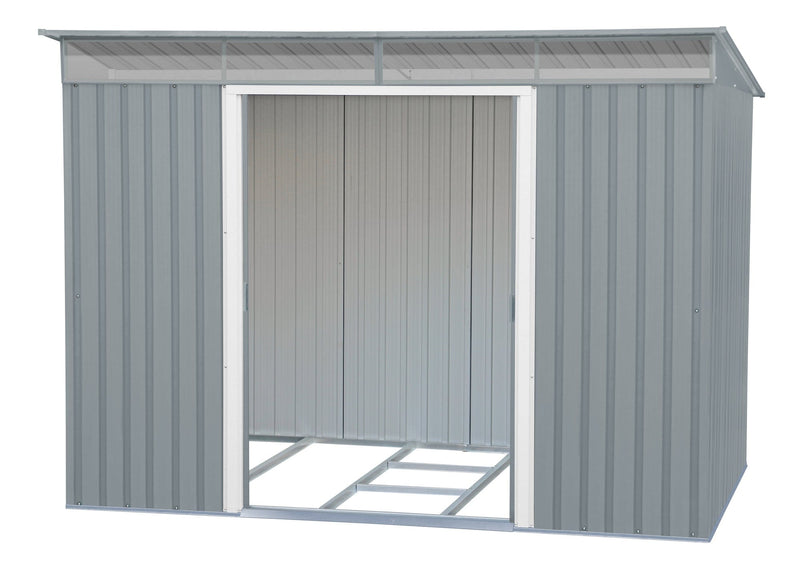Duramax Pent Roof 8x6 Metal Shed w/ Skylight 20552
