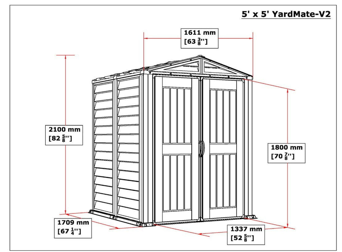Duramax YardMate 5x5 Shed Plus w/floor