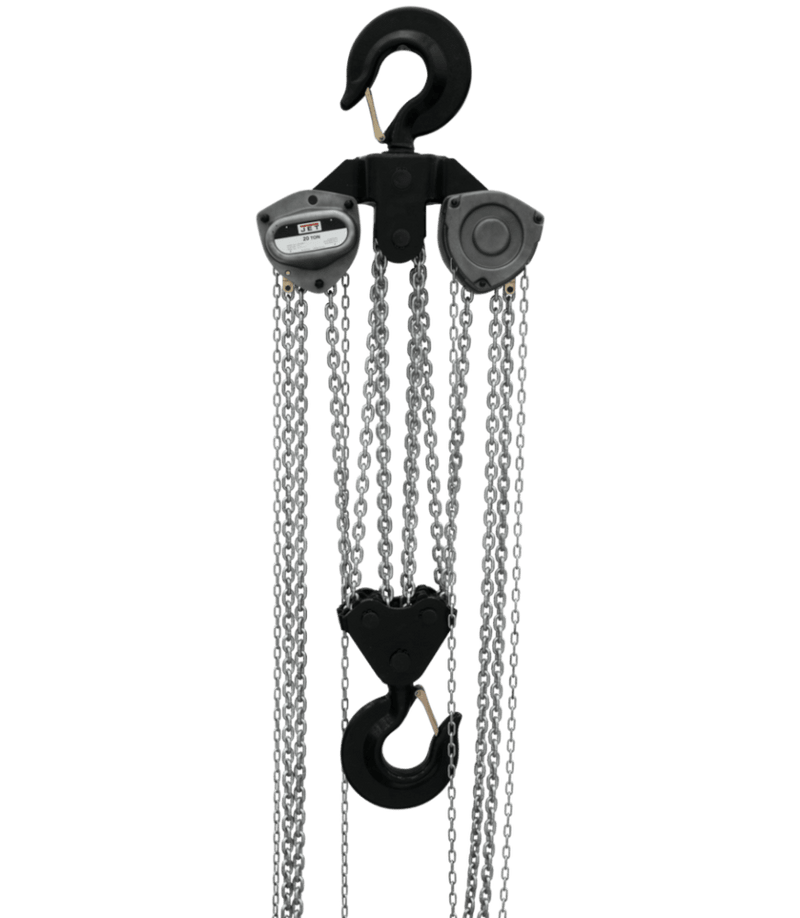 JET 15-Ton Hand Chain Hoist with 10' Lift & Overload Protection | L-100-1500WO-10 JET-109110