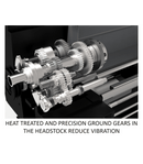 JET Elite Lathe E-1236VS with ACU-RITE 303 DRO with Taper Attachment and Collet Closer JET-892314