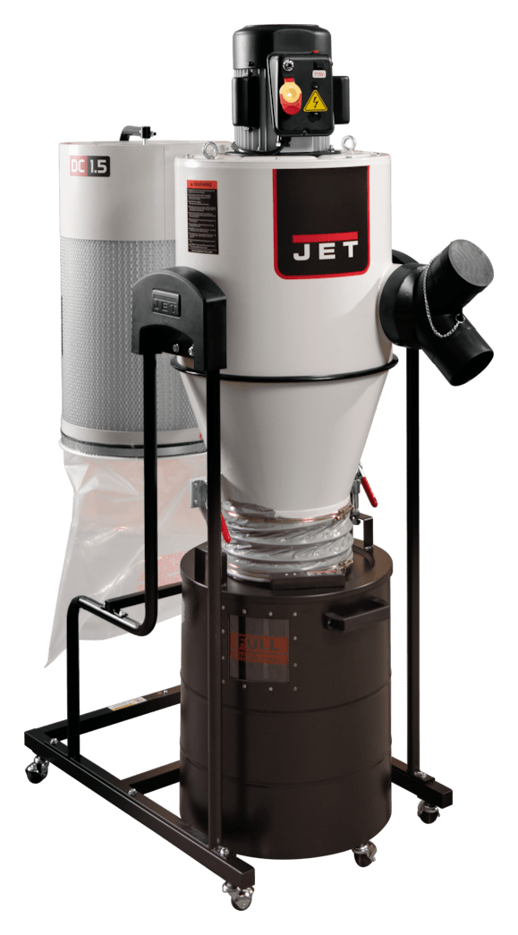 JET JCDC-1.5 Cyclone Dust Collector, 1.5HP 1 Phase 115V JET-717515