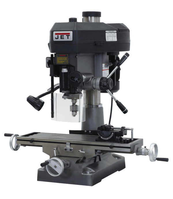 JET JMD-18 Mill/Drill With Newall DP500 DRO and X-Axis Table Powerfeed JET-350134