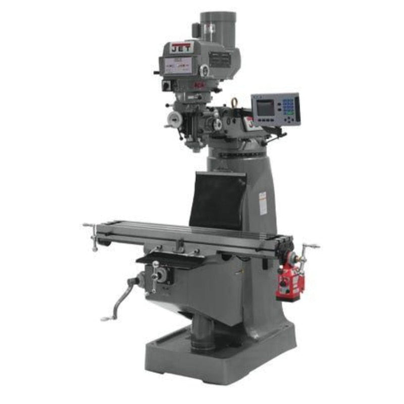 JET JTM-4VS Mill with 3-Axis ACU-RITE 203 DRO (Quill) and X-Axis Powerfeeds JET-690221