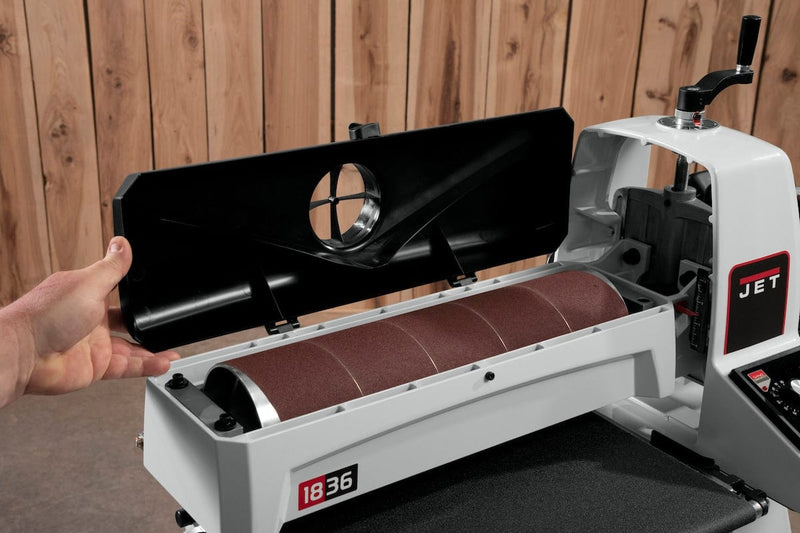 JET JWDS-1836 Drum Sander, 1.75HP 1 Phase 115V, Open Stand JET-723530K