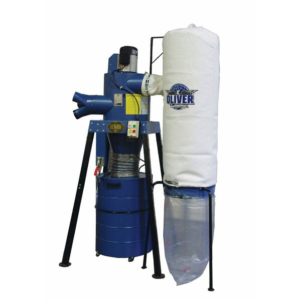 Oliver Machinery Two-Stage Cyclone Filter Bag Dust Collector with Remote Control - 7150 7150.001R