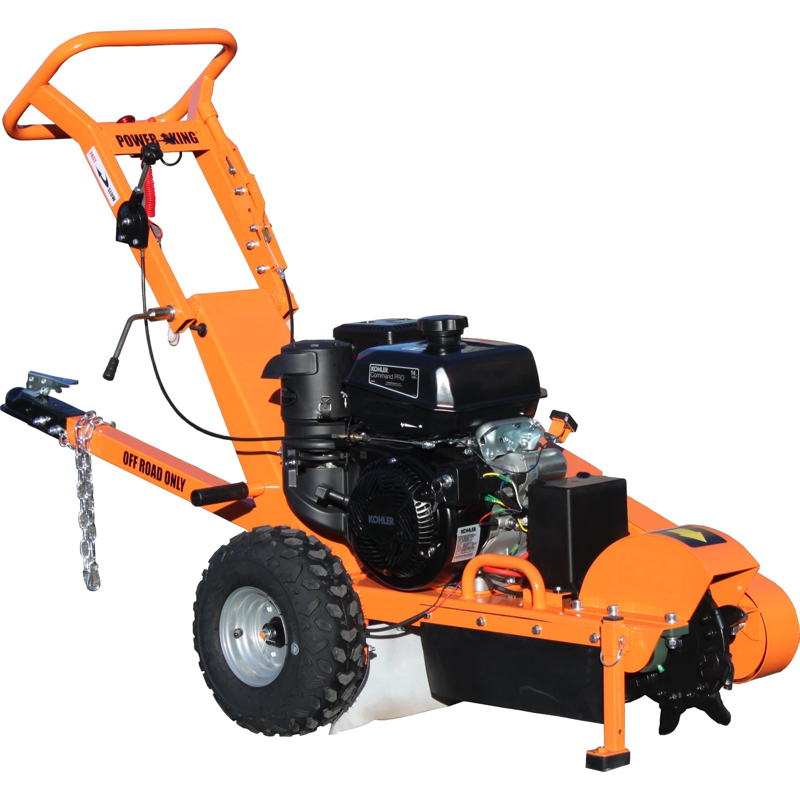 PowerKing Stump Grinder w/ Electric Start and Hour Meter (FREE 215 Va