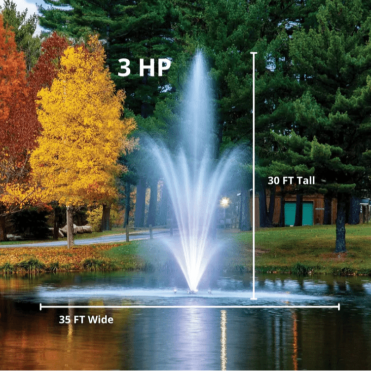 Scott Aerator Amherst Pond Fountain, 1HP-3HP