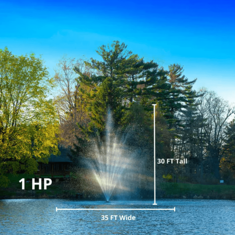 Scott Aerator Amherst Pond Fountain, 1HP-3HP