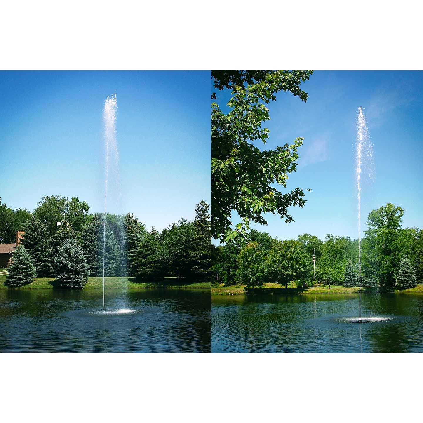 Scott Aerator Jet Stream Fountain For Small, Residential Ponds