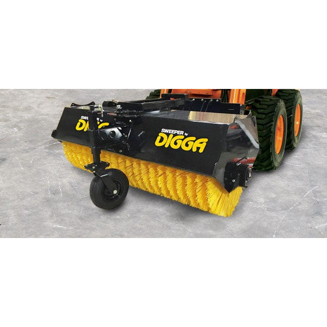Digga Skid Steer/Telehandler/Tractor/Backhoe Angle Broom, Sweeper