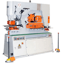 U.S Industrial Machinery , 66 Ton Hydraulic Ironworker with Dual Operator Stations Extended 17” punch throat - USHI66T-DO-XT USHI66T-DO-XT